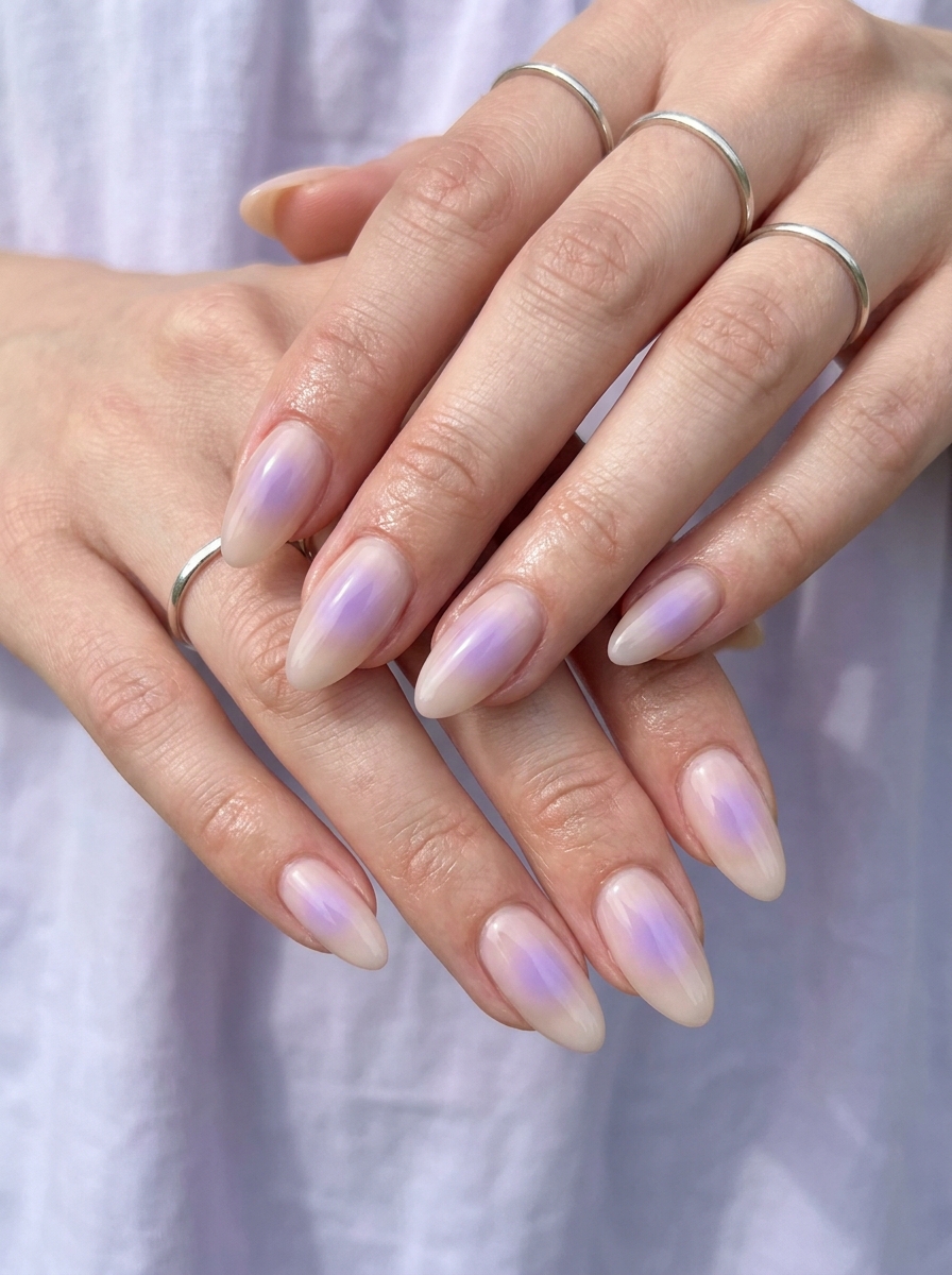 Lavender Aura Nägel
